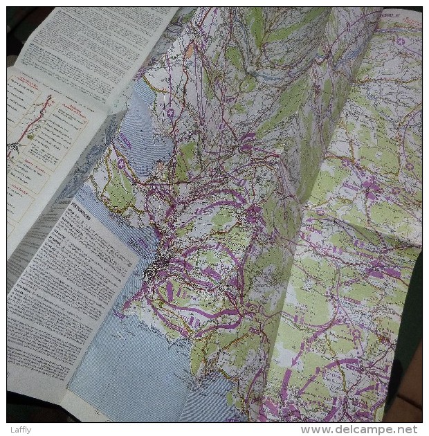 Carte Du Débarquement De Provence Aout 1944 / Réédition De La Carte Historique Michelin De 1947 - 1939-45