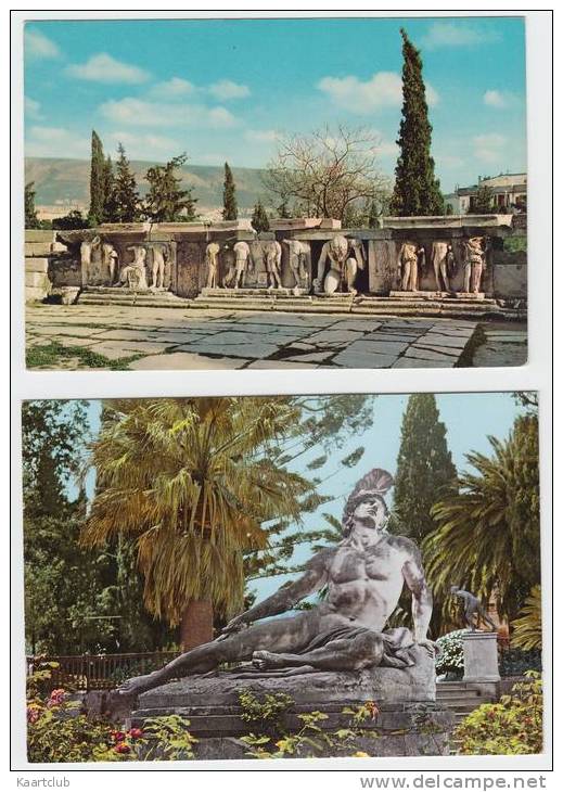 10 POSTCARDS : GREECE - Ruines , Ancient City's, Sculptures / GRÈCE : Ruines , Ancient Villes, Sculptures  - GRIEKENLAND - 5 - 99 Postkaarten