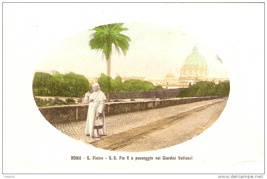 S. S. Pius X In The Vatican Gardens;S.S. PIO X NEI GIARDINI VATICANI ROMA ITALY - Parcs & Jardins