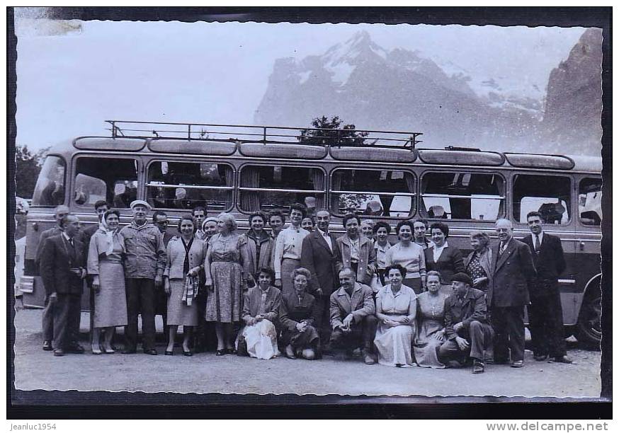 BUS EN SUISSE 1956 CP PHOTO - Buses & Coaches