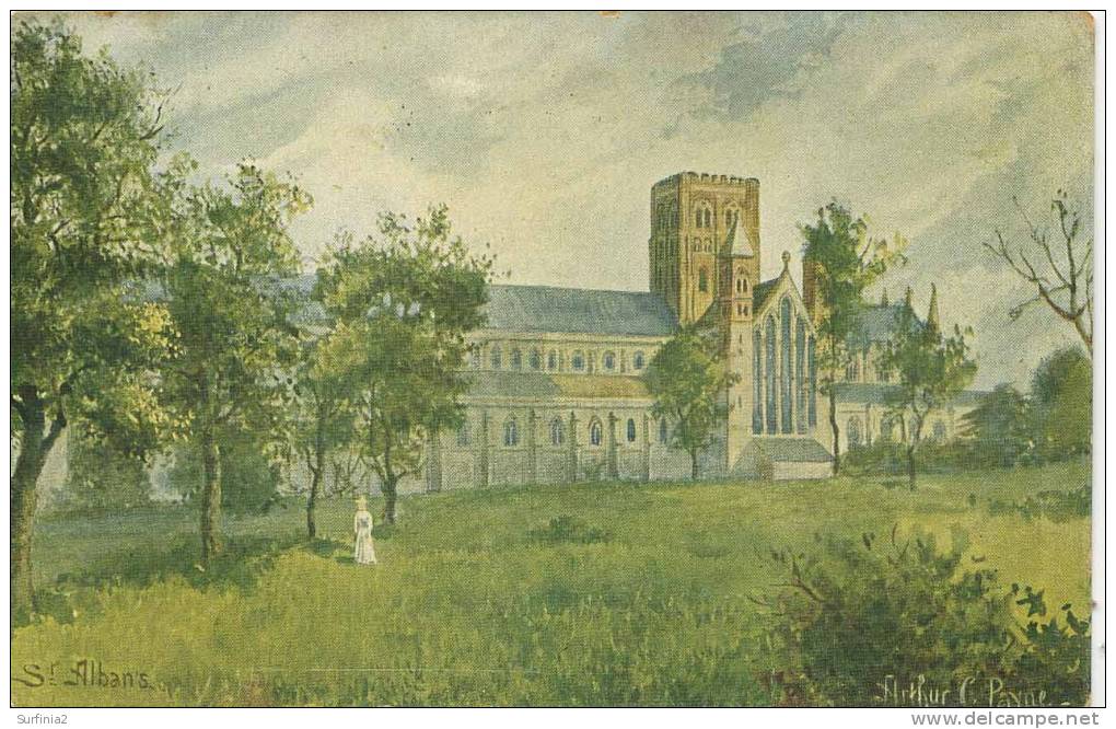 HERTS - ST ALBANS CATHEDRAL By ARTHUR PAYNE - Hertfordshire