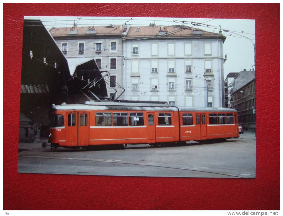 SUISSE - GENEVE - PHOTO D'UN TRAMWAY 13.3 X 8.7 - AGMT - SERVICE PHOTOS - Eric Rahm ... - Genève