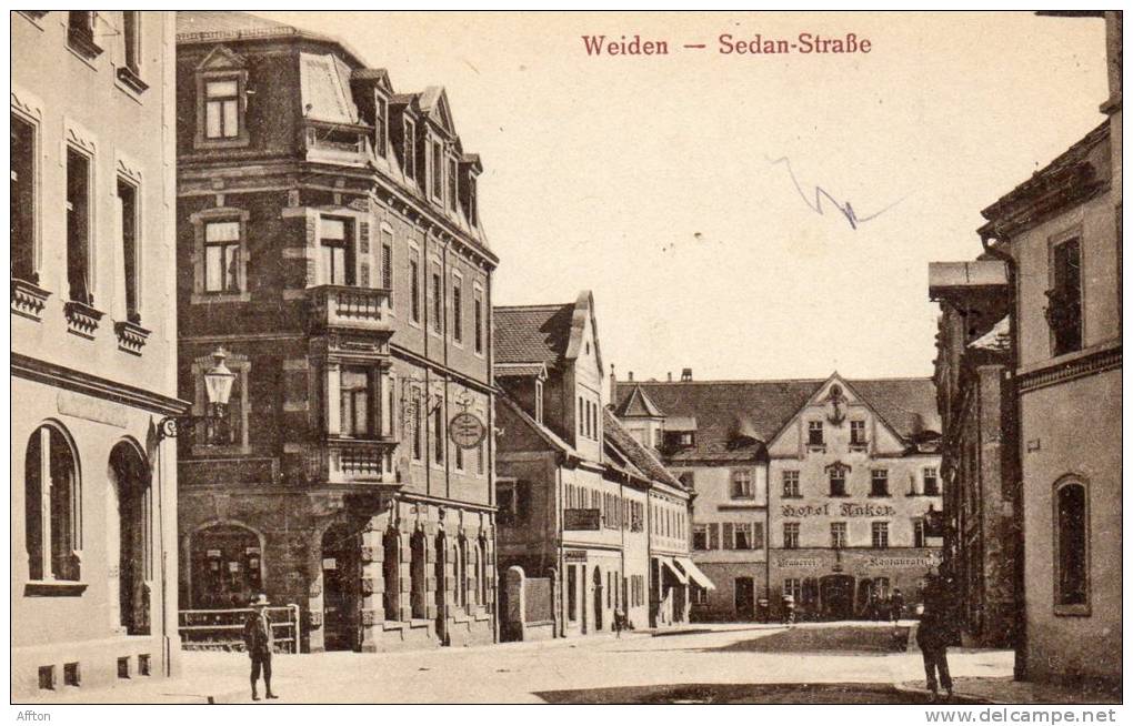 Weiden Sedan Strasse 1905 Postcard - Weiden I. D. Oberpfalz
