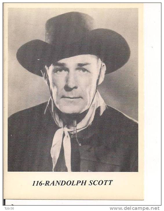 RANDOLPH SCOTT, (116) ATTORE CINEMATOGRAFICO, B/N FORMATO 7 X 10, - Foto