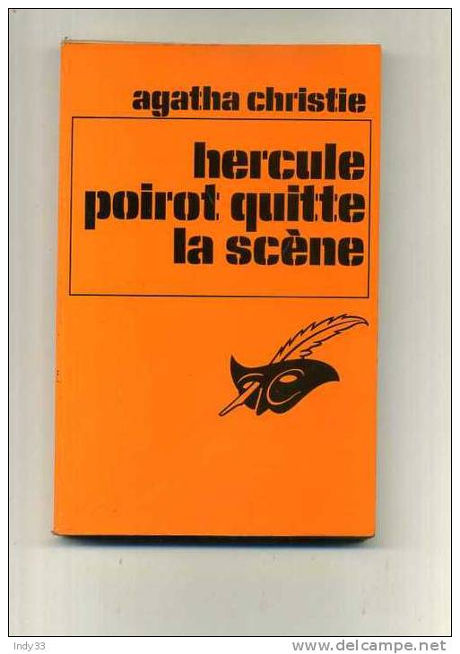 - HERCULE POIROT QUITTE LA SCENE . PAR A. CHRISTIE . LE MASQUE 1976 . - Agatha Christie