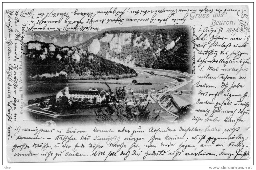 Gruss Aus Beuron 1899 Postcard - Sigmaringen