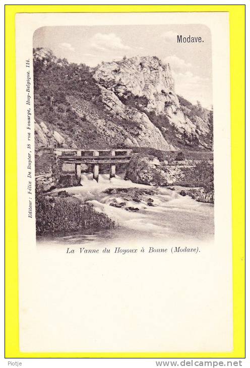 * Modave (Huy - Liège - La Wallonie) * (Editeur Félix De Ruyter, Nr 114) La Vanne Du Hoyoux à Bonne, Rare, CPA, Old - Modave