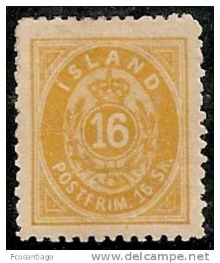 ISLANDIA 1873 - Yvert #5b - Mint No Gum (*) Dentado 12 1/2 - Nuevos