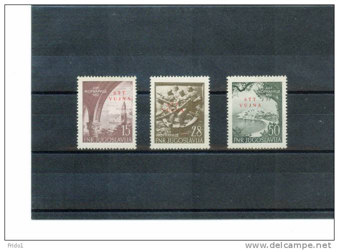 Triest Zone B (STT-VUJA) 1952 Kriegsmarine / Navy Michel 76-78 Postfrisch / MNH - Ungebraucht