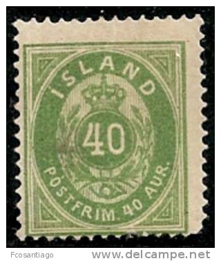 ISLANDIA 1876 - Yvert #11 - MLH * - Nuevos