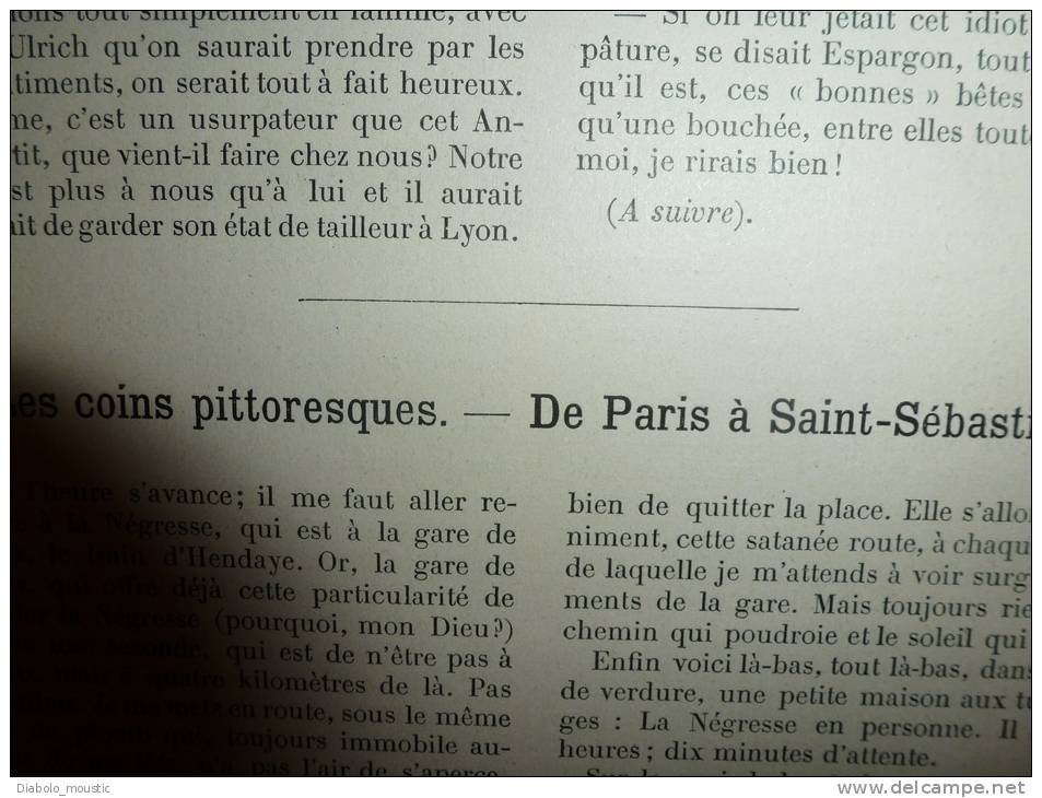 1902 Le Petit Français Illustré:Petits Oiseaux ;BIDASSOA; Mont Jaizquibel;Photo Meys; La MOUCHE Tueuse D'ARAIGNEE;Volcan - 1901-1940