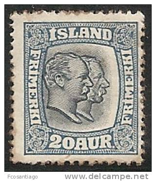 ISLANDIA 1913/18 - Yvert #81 - MLH * - Unused Stamps