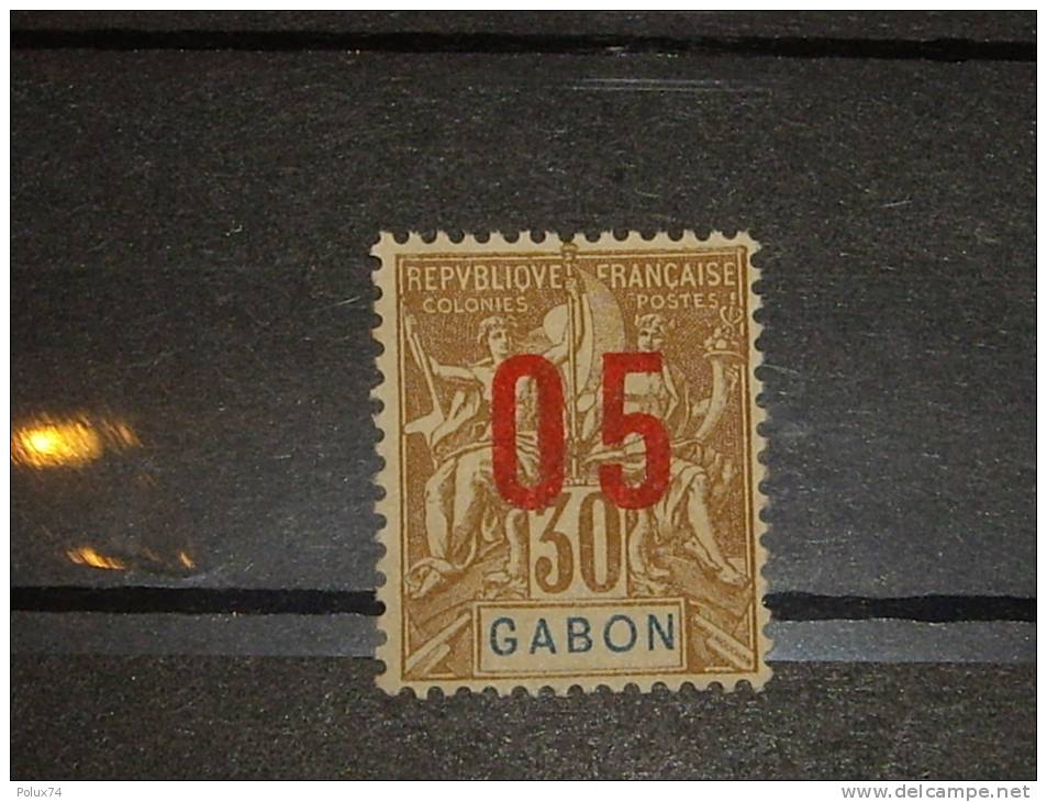 Gabon 1912 Variété Chiffre Espacé  Neuf Sans Gomme - Altri & Non Classificati