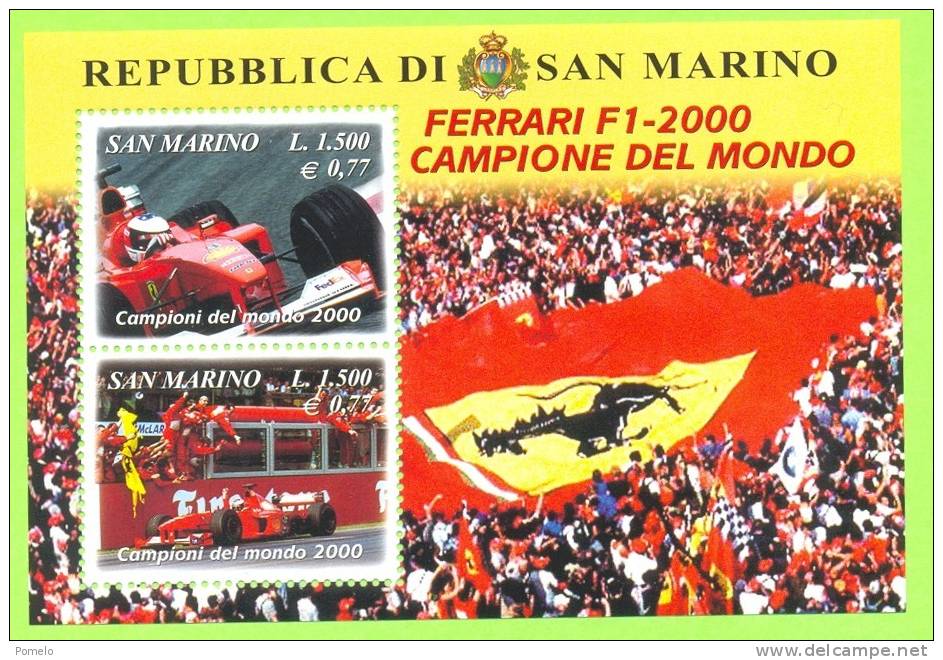 SAN MARINO - Ferrari Campione 2000 - Blocs-feuillets