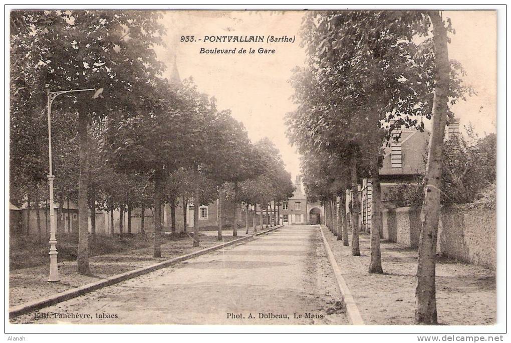 PONTVALLAIN Boulevard De La Gare (Panchèvre Dolbeau) Sarthe (72) - Pontvallain
