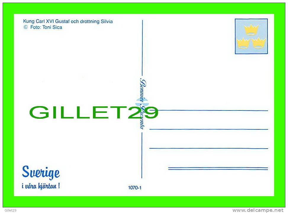 ROYAL FAMILIES - KUNG CARL XVI GUSTAF OCH DROTTNING SILVIA - - Familles Royales