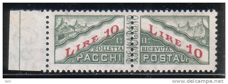Repubblica Di San Marino  -  1965 -- 10 Lire Pacchi  Sass. 42 ** MNH - Colis Postaux