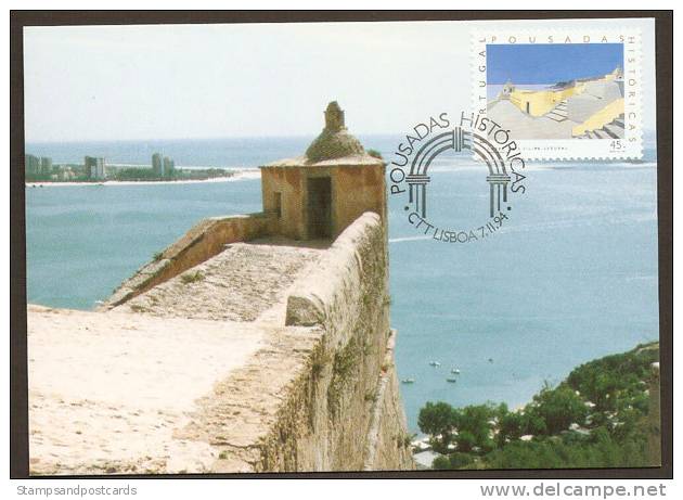 Portugal Forteresse Saint Philippe Setúbal 1994 Carte Fortress 1994 Card - Cartes-maximum (CM)