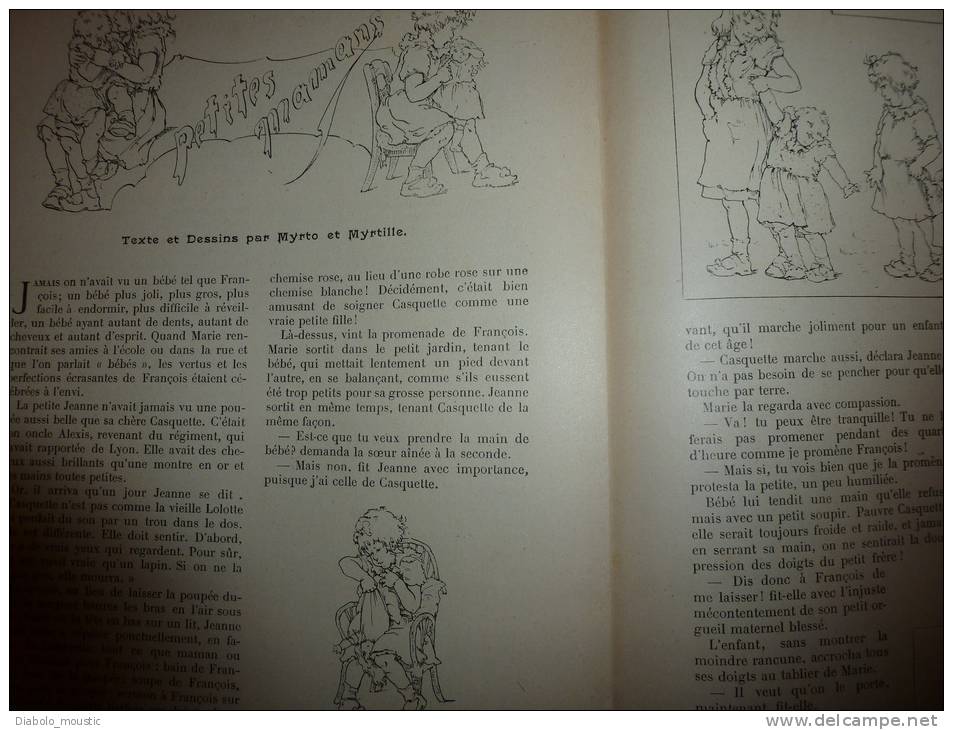 1902 Le Petit Français Illustré: Déjeuner CHINE;Faune Chez-soi; Myrto Et Myrtille ;Origine "Pataquès";ZURICH Fait Mieux - 1901-1940