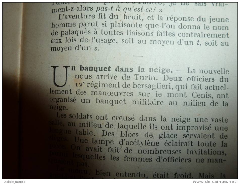 1902 Le Petit Français illustré: Déjeuner CHINE;Faune chez-soi; Myrto et Myrtille ;Origine "Pataquès";ZURICH fait mieux