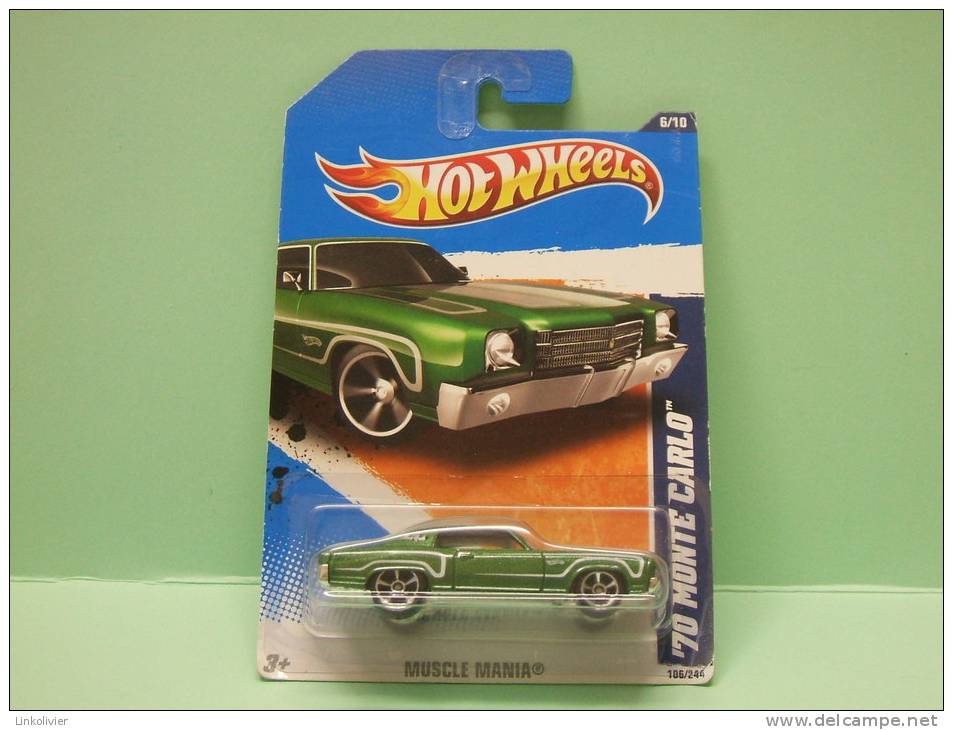 MONTE CARLO '70 - Muscle Mania 2011 - HOTWHEELS Hot Wheels Mattel 1/64 US Blister - HotWheels