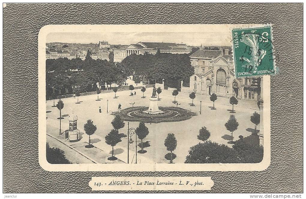 ANGERS---LA PLACE LORRAINE--BEL AFFR DU 4/9/1912-- - Angers