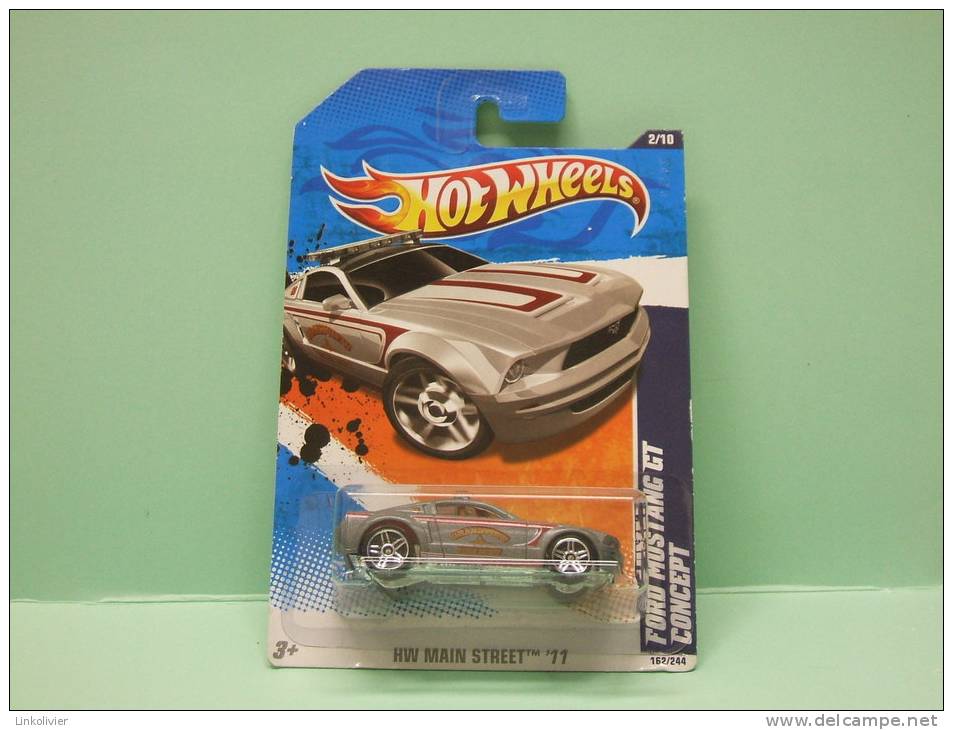 FORD MUSTANG GT CONCEPT - HW Main Street 2011 - HOTWHEELS Hot Wheels Mattel 1/64 US Blister - HotWheels