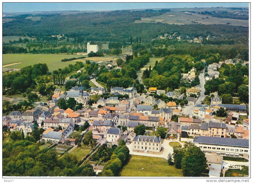 51 - MARNE - JONCHERY-SUR-VESLE - Vue Aérienne - Le Centre - Le Château  -  Format 10,5  X  15 - Jonchery-sur-Vesle