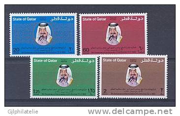 QATAR 0780/83 Anniversaire De L'accession Au Trône Du Cheikh Khalifa Bin Hamad Al-Thani - Qatar