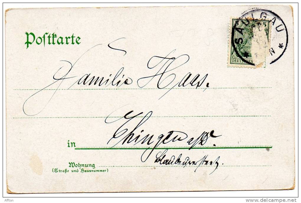 Gruss Aus Saulgau Konigl. Seminar 1900 Postcard - Sigmaringen