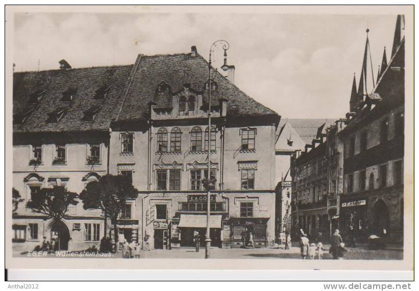 Eger Böhmen Wallensteinhaus Geschäft E.A. Götz Markise 30.9.1941 Nach Obermaiselstein - Boehmen Und Maehren