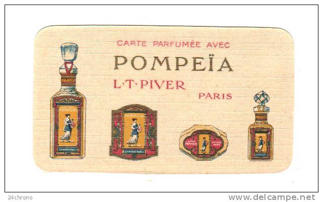 Carte Parfumee: Pompeia, L.T. Piver Paris, Parfum, Calendrier 1925 (13-1284) - Petit Format : 1921-40