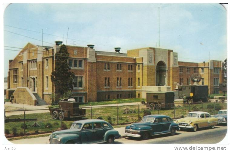 Wilmington DE Delaware, Delaware National Guard Building, Autos, C1950s Vintage Postcard - Wilmington