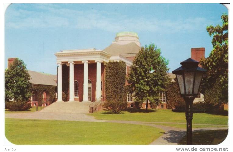 Newark DE Delaware, University Of Delaware Memorial Library, C1940s/50s Vintage Postcard - Other & Unclassified