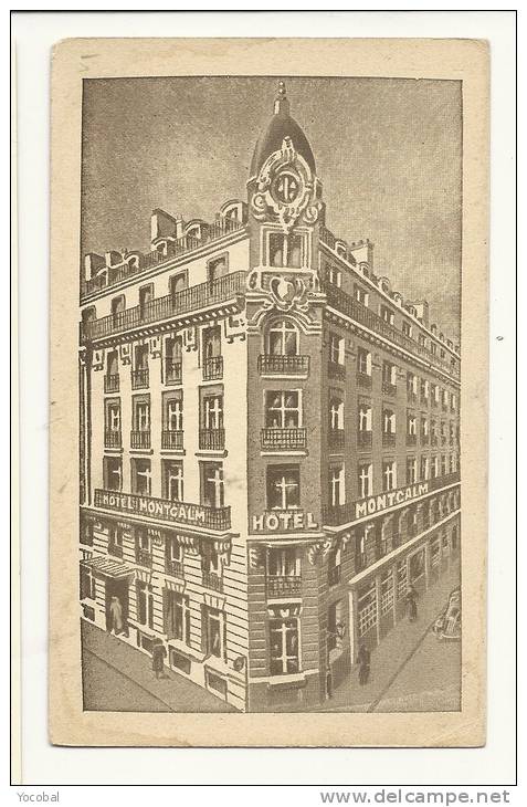 Cp, Commerce, Hotel Montcam - Paris (75) - Andere & Zonder Classificatie