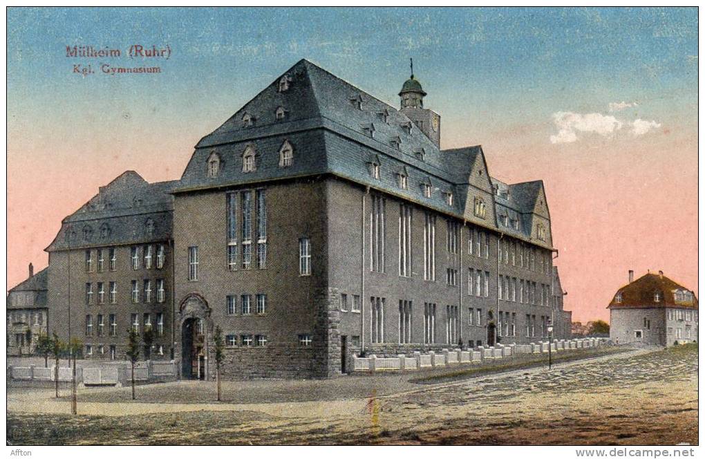 Kgl. Gymnasium Mulheim A Ruhr Old Postcard - Muelheim A. D. Ruhr