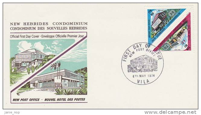 New Hebrides 1974 Vila New Post Office - Autres & Non Classés