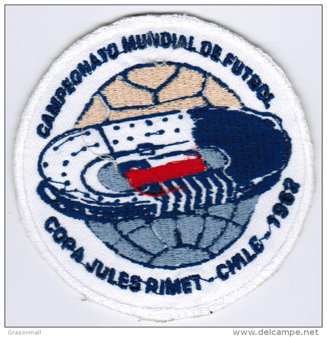 1962 7th FIFA World Cup Chile Football Soccer Patch - Patches