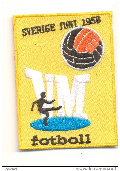 1958 6th FIFA World Cup Sweden Football Soccer Patch - Patches
