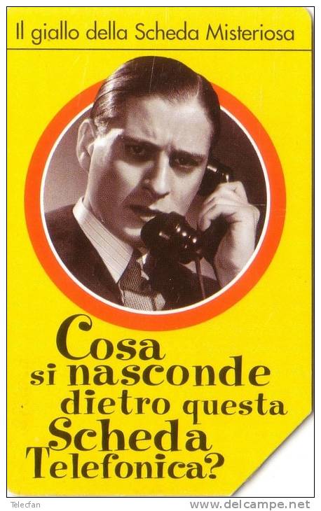 ITALIE ITALY ITALIA SCHEDA TELEFONICA MYSTERE MISTERIOSA SUPERBE 10000 LIRE  UT - Public Advertising