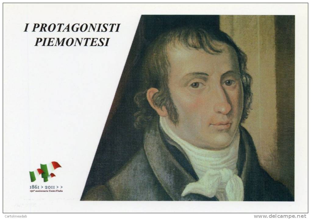 [DC1449] CARTOLINEA - 150° ANNO UNITA´ D´ITALIA - PROTGONISTI PIEMONTESI - CARLO BOTTA (1766-1837) - (25) - Storia