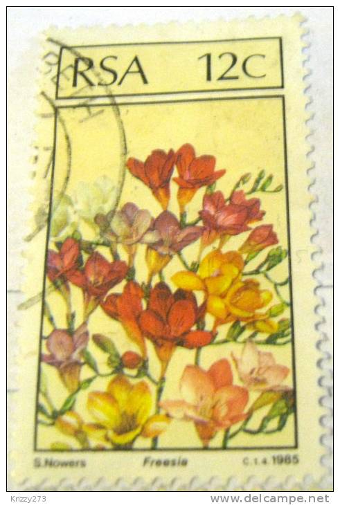 South Africa 1985 Flowers Freesia 12c - Used - Used Stamps