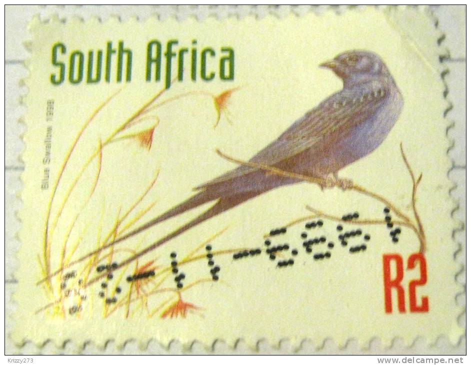 South Africa 1998 Blue Swallow 2r - Used - Used Stamps