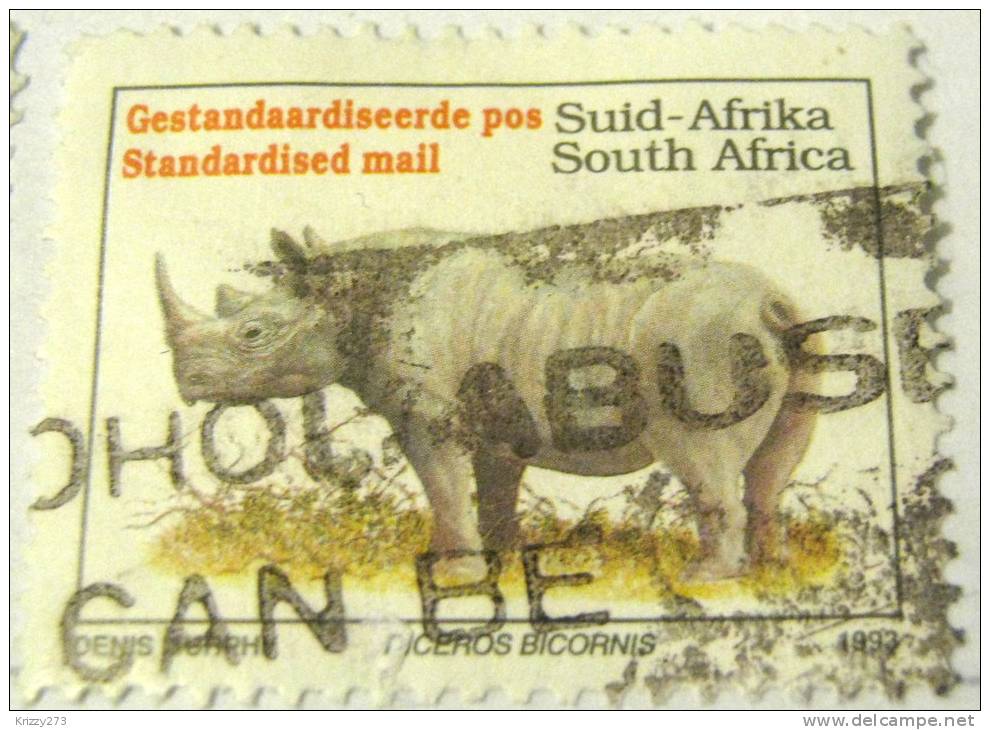 South Africa 1993 Rhinoceros Standard - Used - Usados