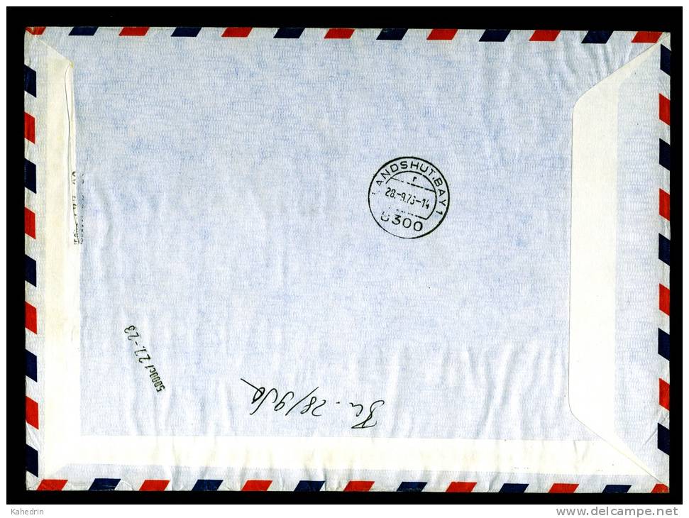 België / Belgique 1976, Registered Expres Air Mail, Boudewijn Amicale Des Postiers De Chatelineau Cercle Culturel - Storia Postale