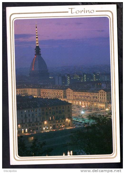 H944 Torino, Piazza Vittorio Veneto, La Mole Antonelliana E Fiume Pò Dal Monte Cappuccini - V. 1994 - Ed. SACAT - Mole Antonelliana