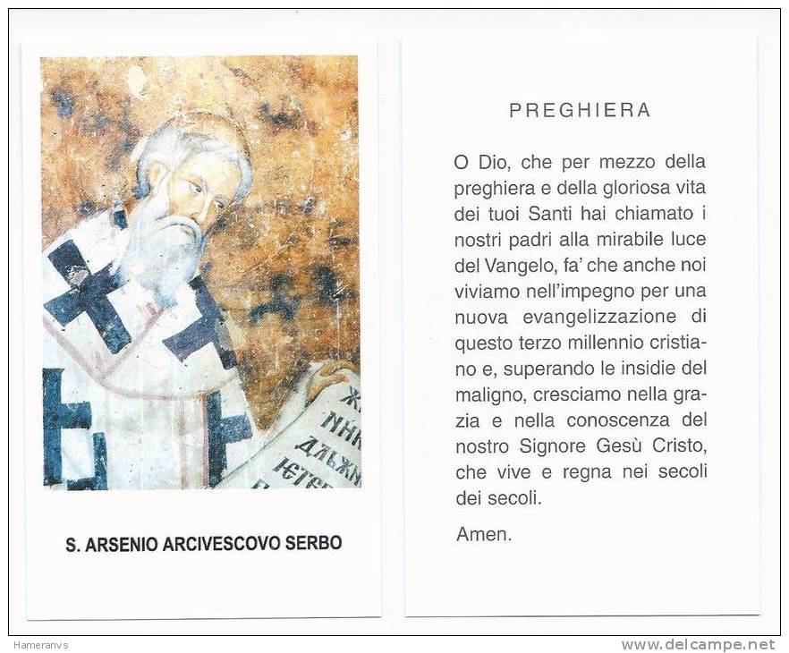 San Arsenio Arcivescovo Serbia - Sc.A - Images Religieuses