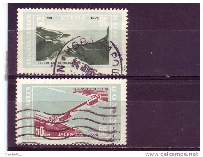 GJERDAP-HYDROELECTRIC POWER STATION-SET-POSTMARK-NOVA VAROŠ-SERBIA-ROMANIA-YUGOSLAVIA-1965 - Oblitérés