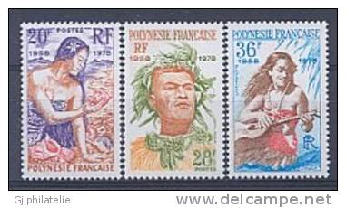 POLYNESIE 0121/23 Anniversaire De La Première émission De Timbres - Unused Stamps