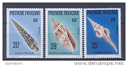POLYNESIE 0142/44 Coquillages - Unused Stamps